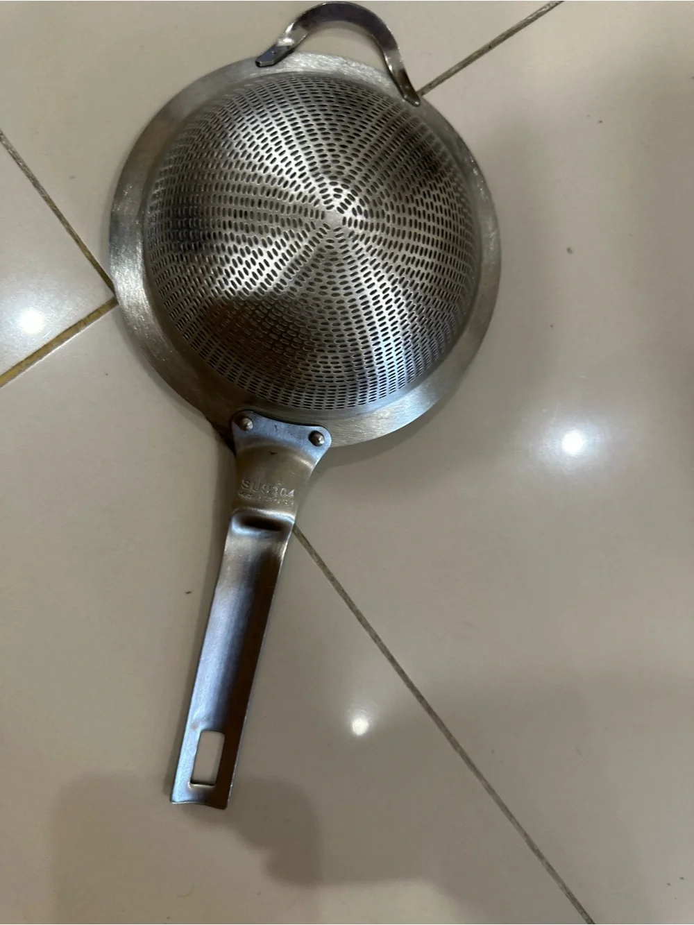 Stainless Steel Kitchen Strainer - Silver